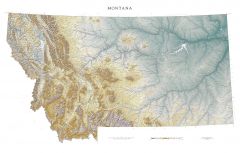 Montana Fine Art Print Map